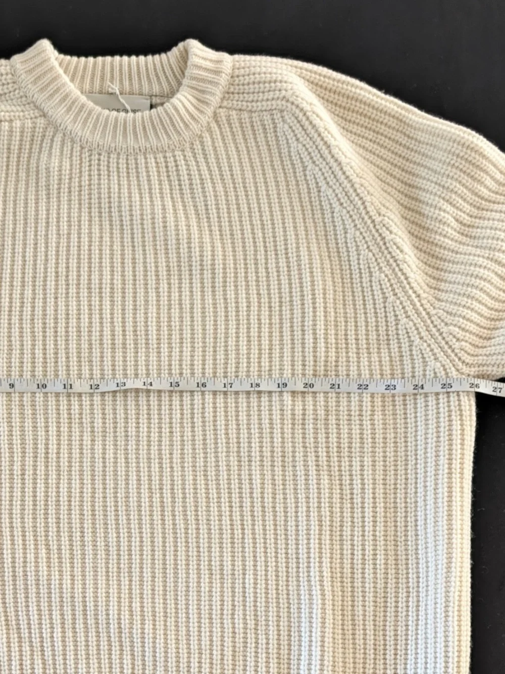 A KIND OF GUISE Tambo Knit Sweater XL Natural Beige Ribbed Lambswool Germany NWT